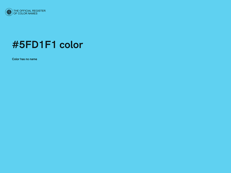 #5FD1F1 color image