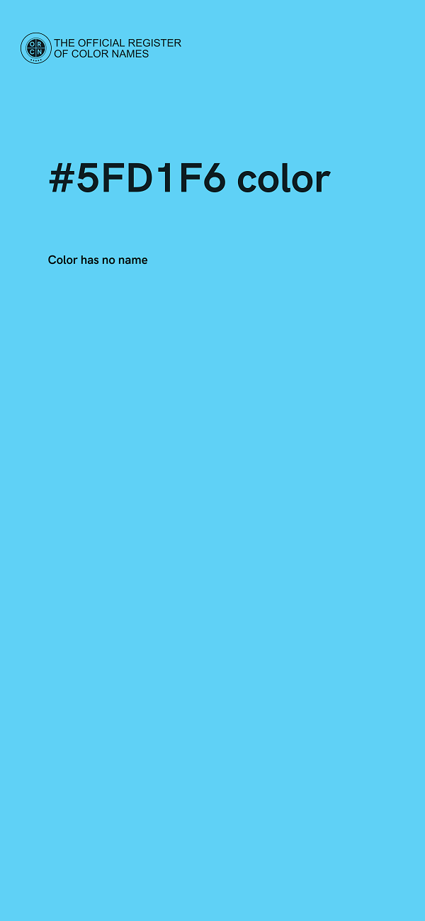 #5FD1F6 color image