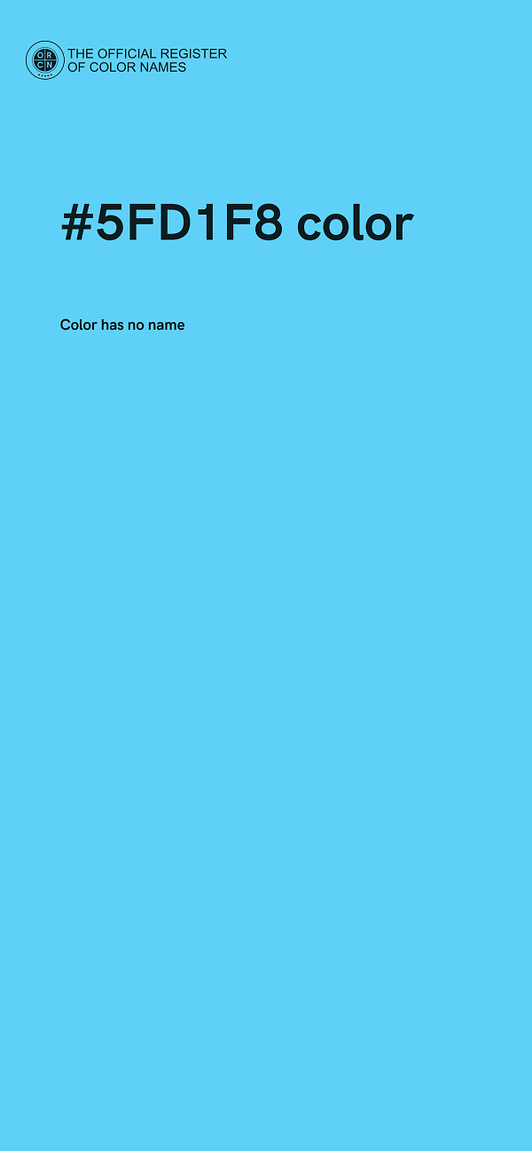 #5FD1F8 color image
