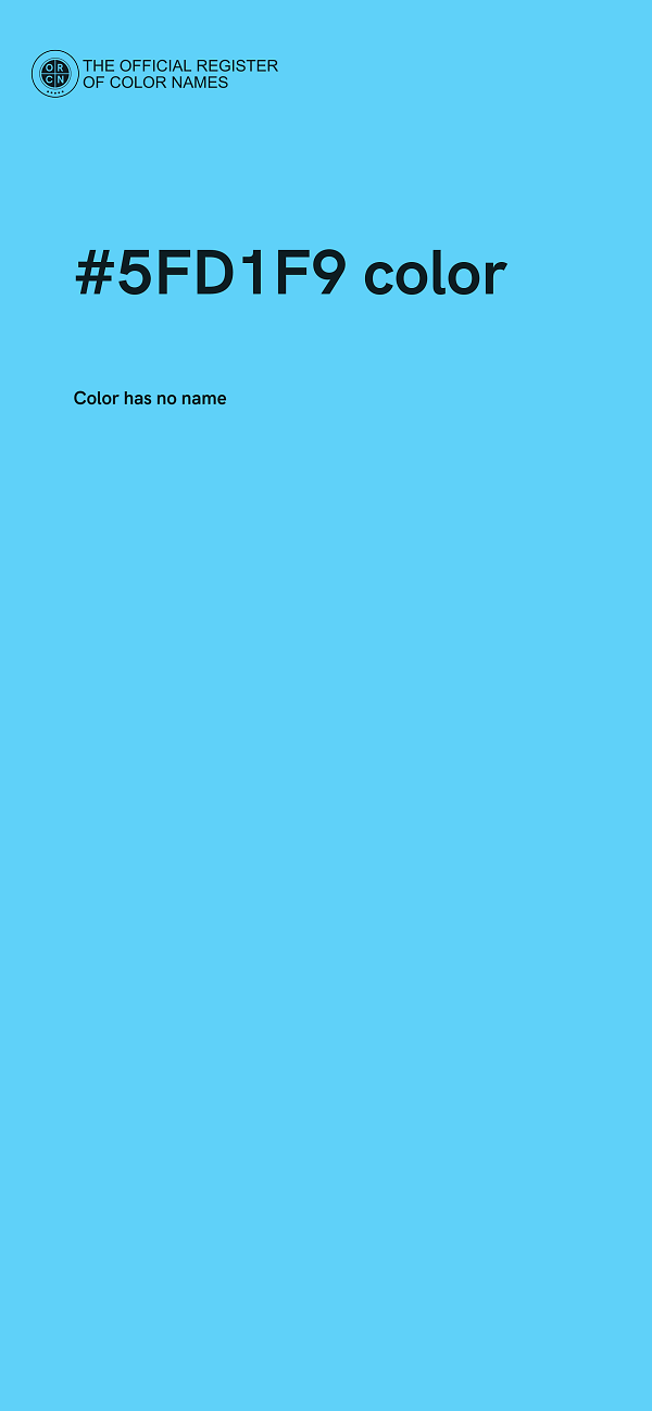 #5FD1F9 color image
