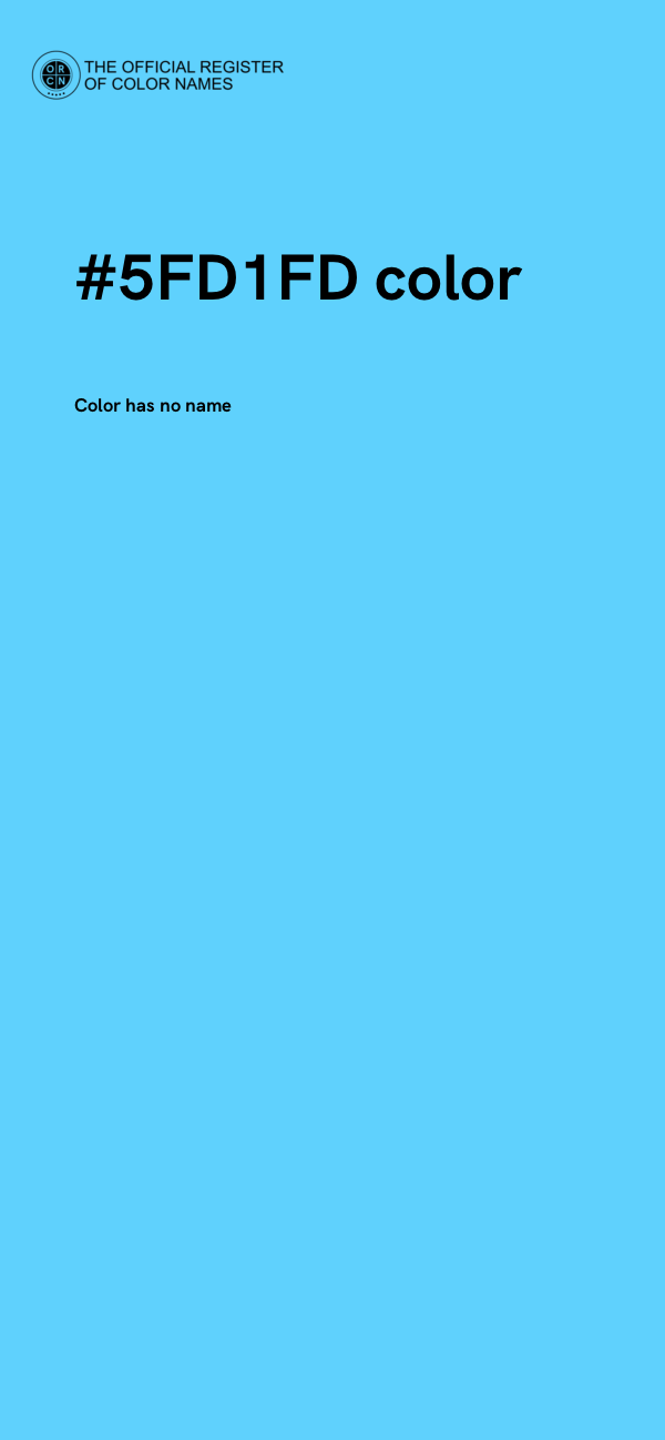 #5FD1FD color image
