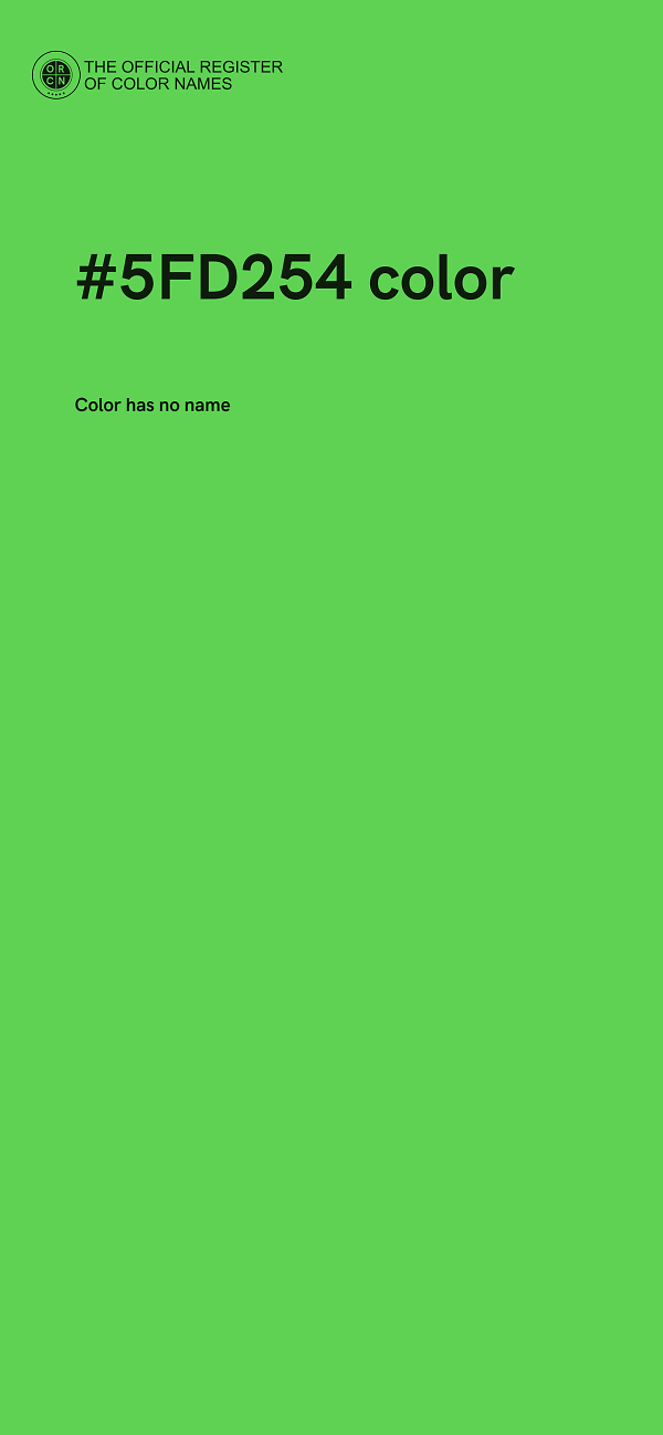 #5FD254 color image