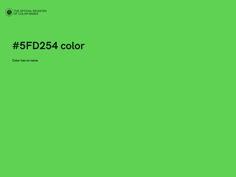 #5FD254 color image