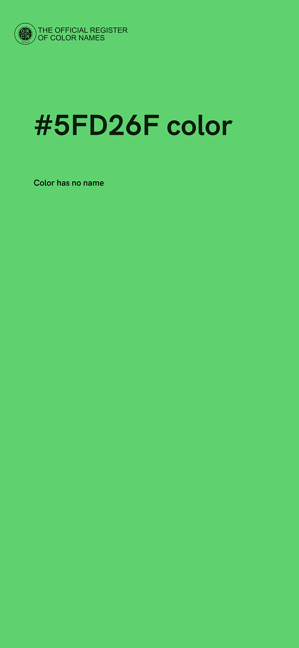 #5FD26F color image
