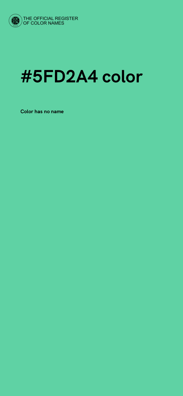 #5FD2A4 color image