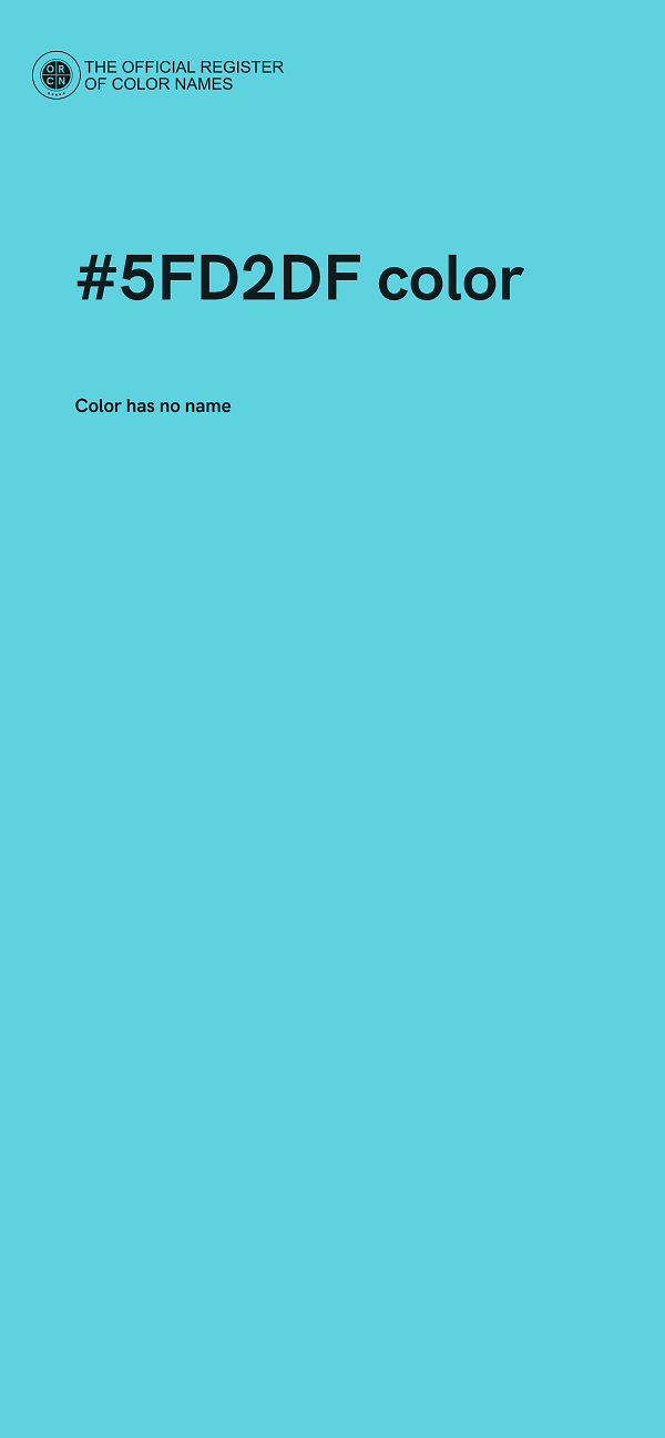 #5FD2DF color image