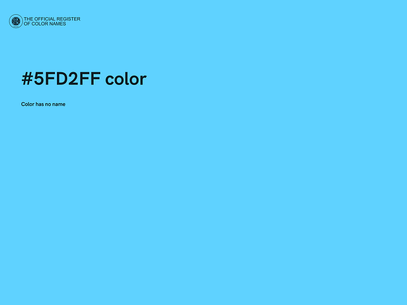 #5FD2FF color image
