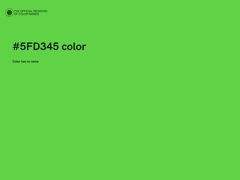 #5FD345 color image