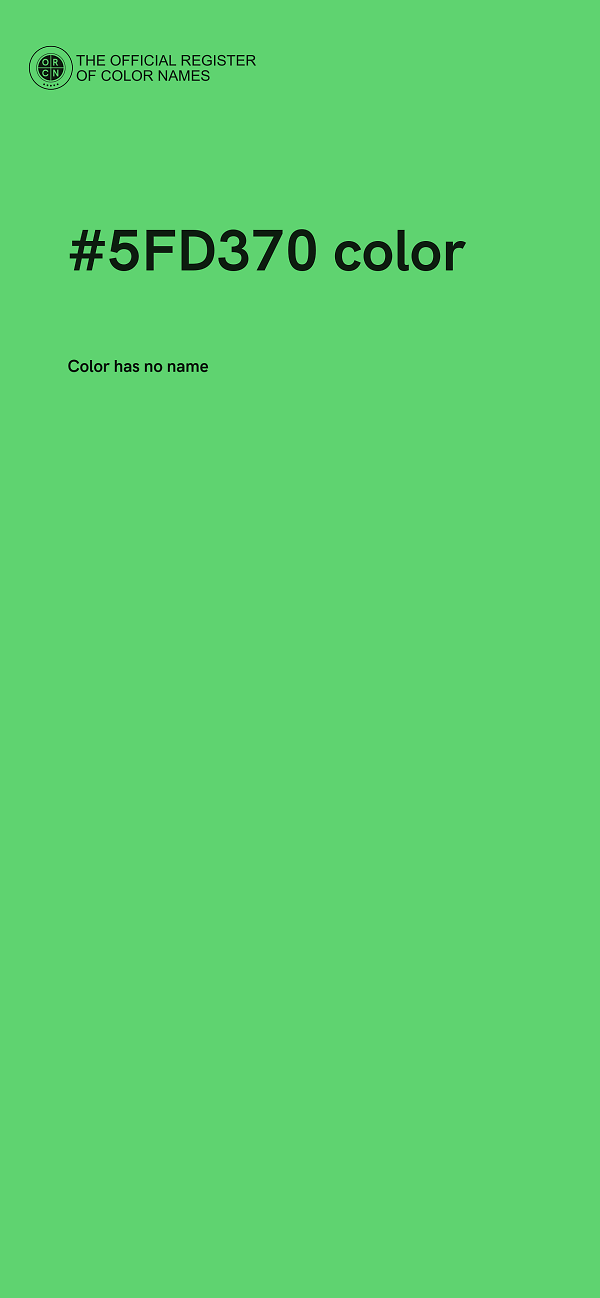 #5FD370 color image