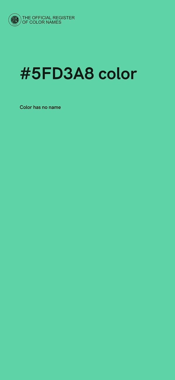 #5FD3A8 color image