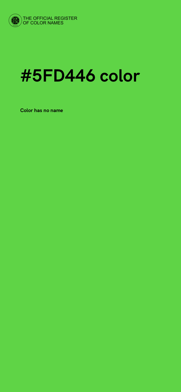 #5FD446 color image