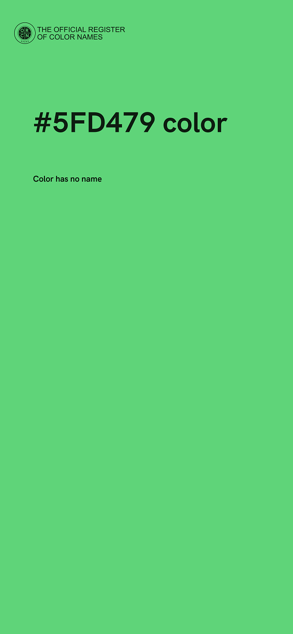 #5FD479 color image