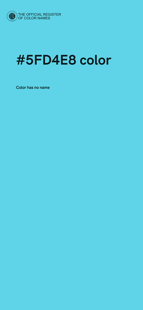 #5FD4E8 color image