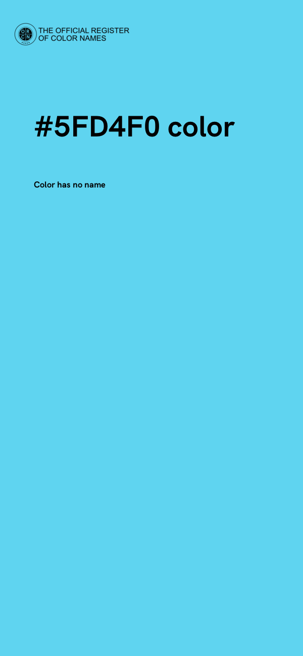 #5FD4F0 color image