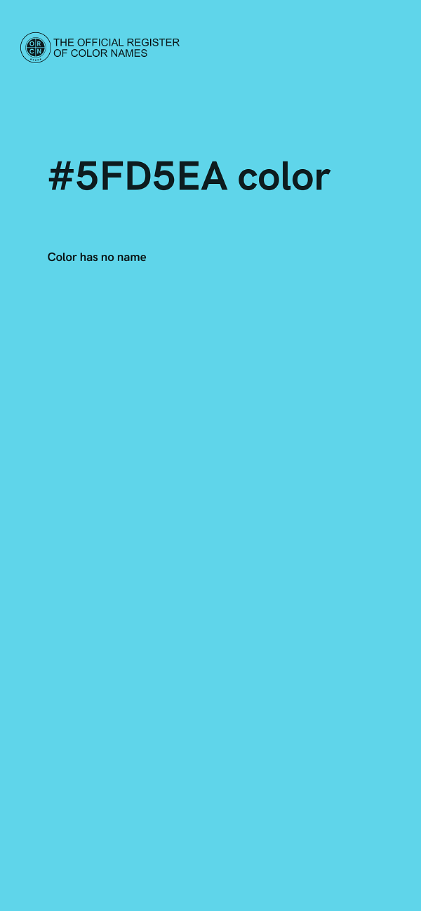 #5FD5EA color image