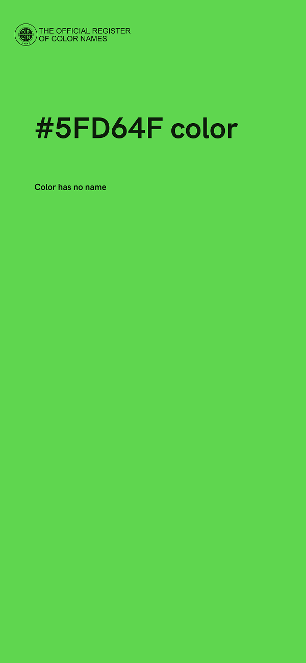#5FD64F color image