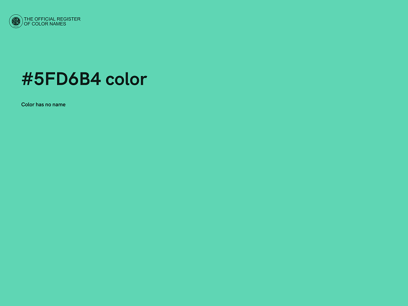 #5FD6B4 color image