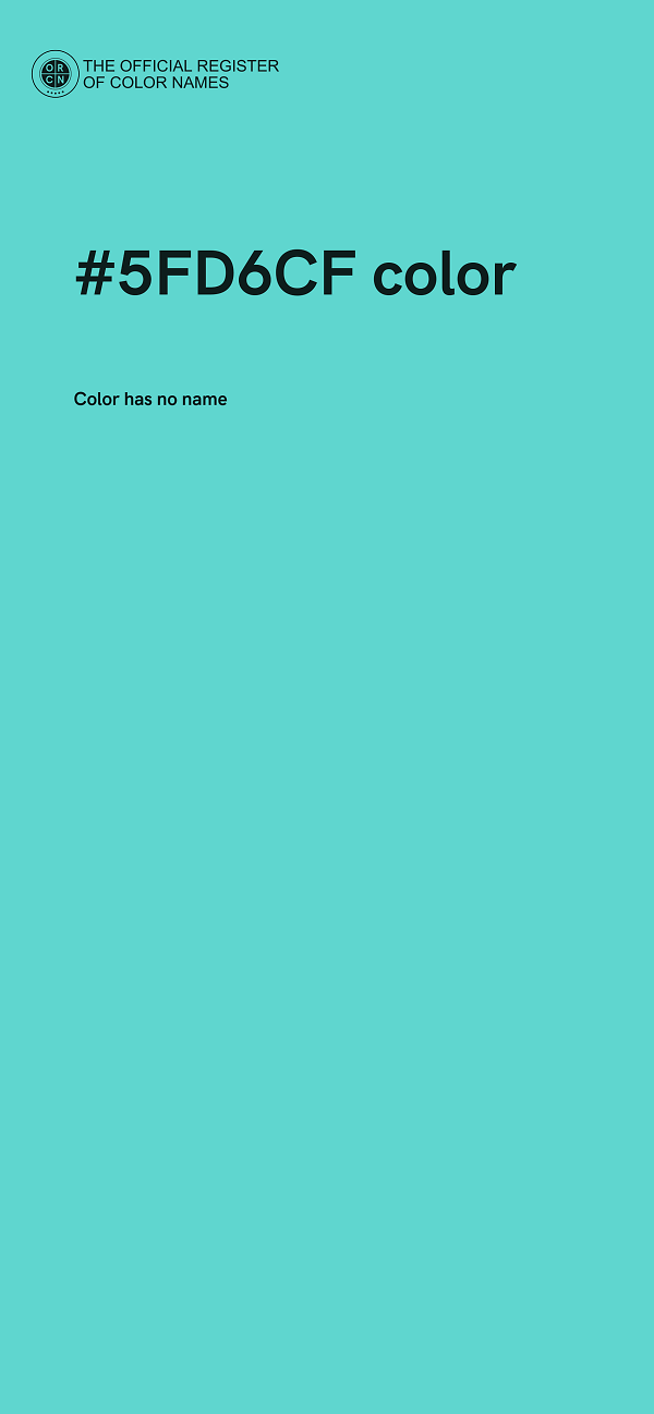 #5FD6CF color image