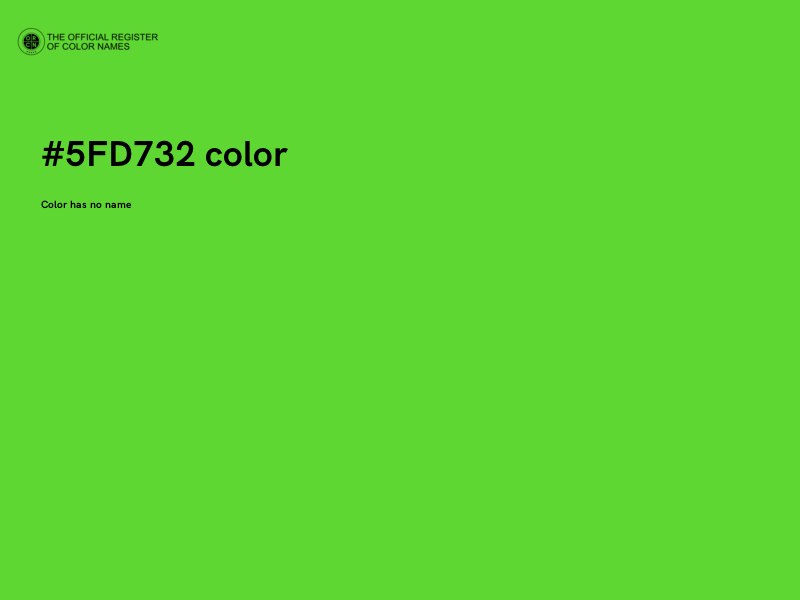 #5FD732 color image