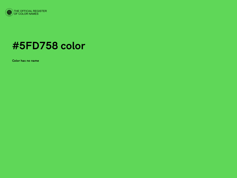 #5FD758 color image