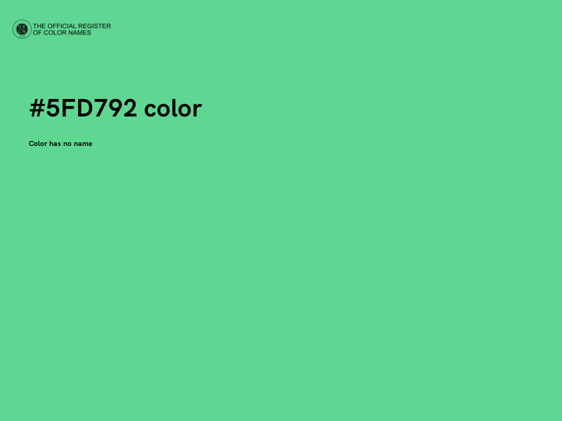 #5FD792 color image
