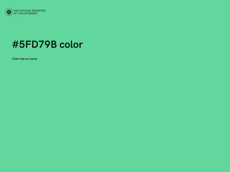 #5FD79B color image