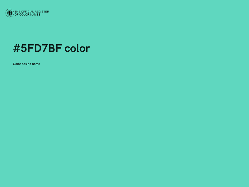 #5FD7BF color image