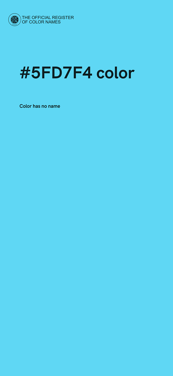 #5FD7F4 color image