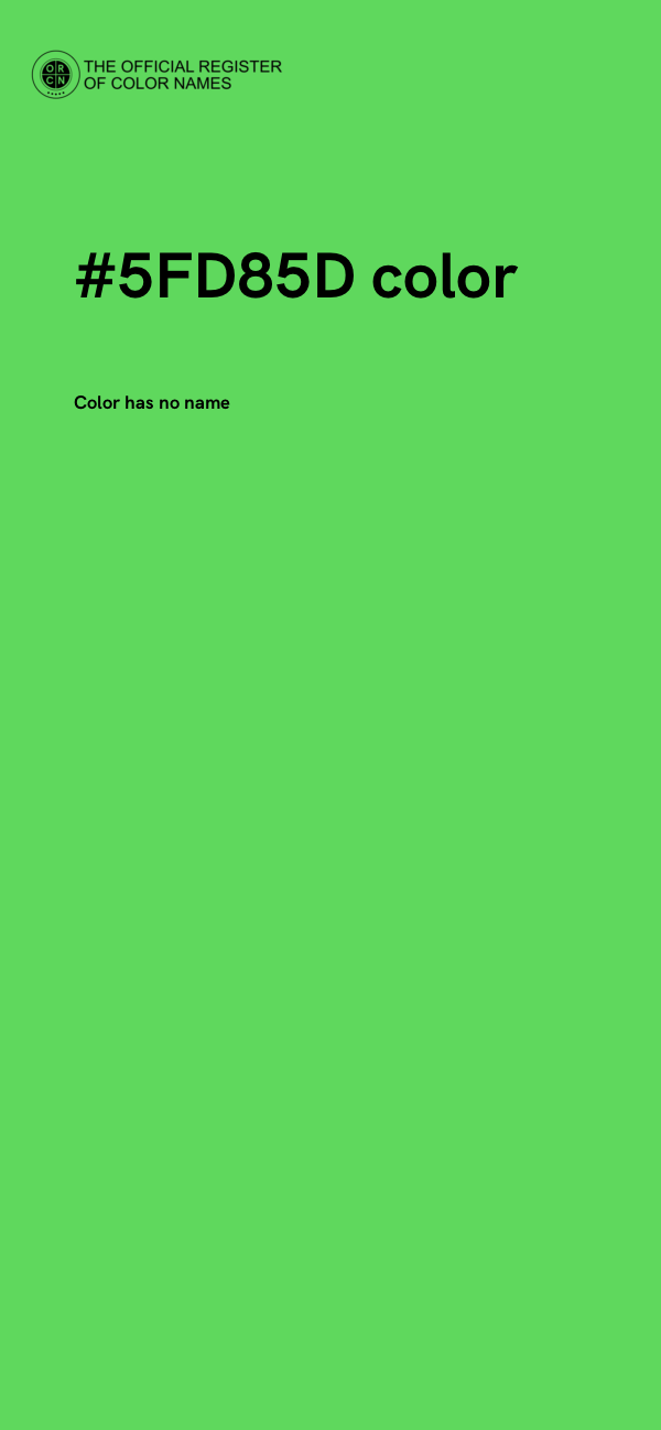 #5FD85D color image