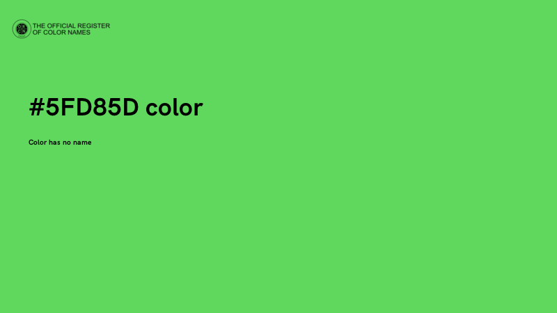 #5FD85D color image
