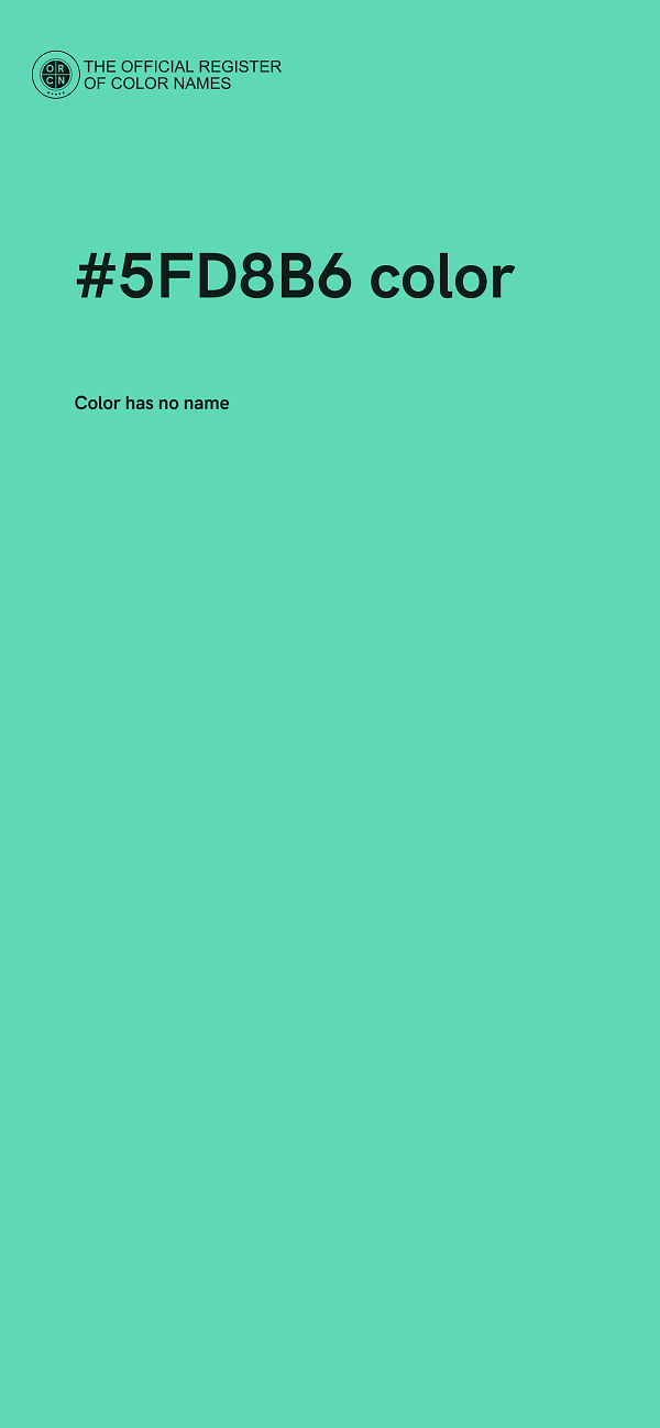 #5FD8B6 color image
