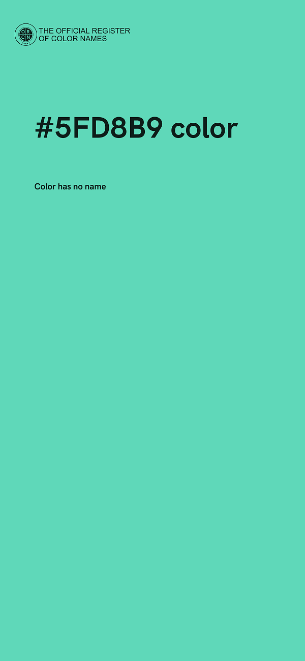 #5FD8B9 color image