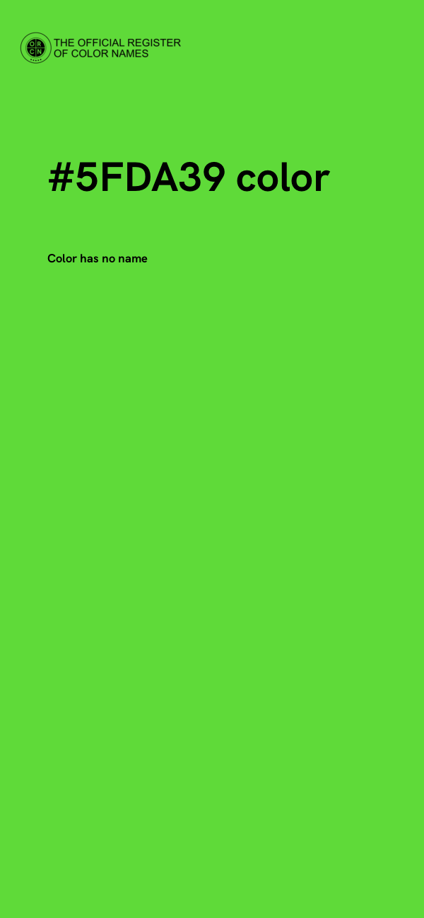 #5FDA39 color image
