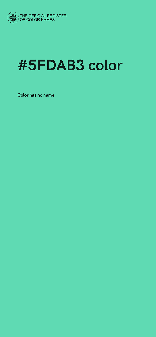 #5FDAB3 color image