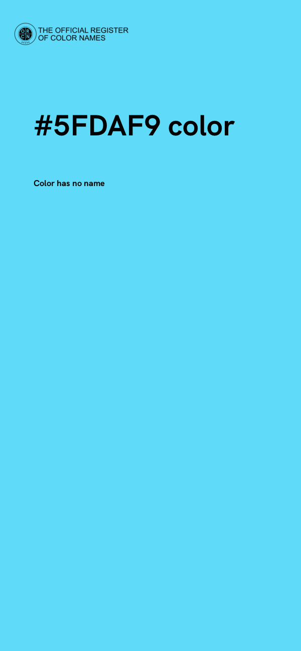 #5FDAF9 color image