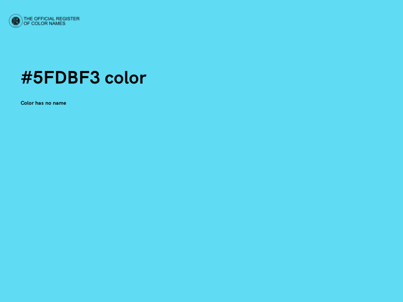 #5FDBF3 color image