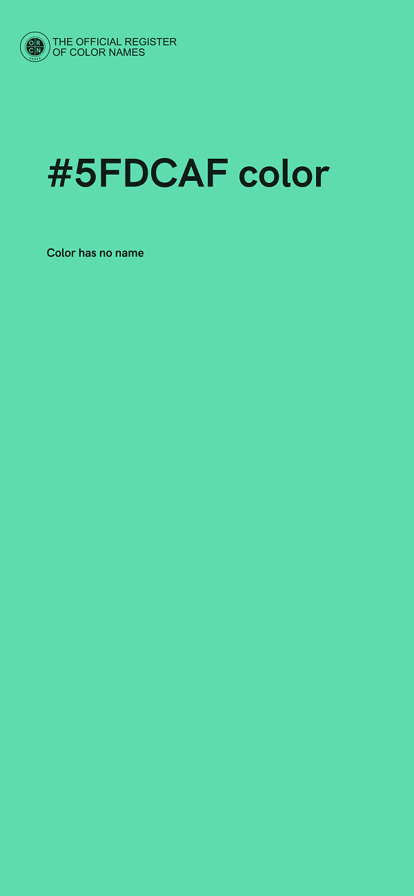 #5FDCAF color image