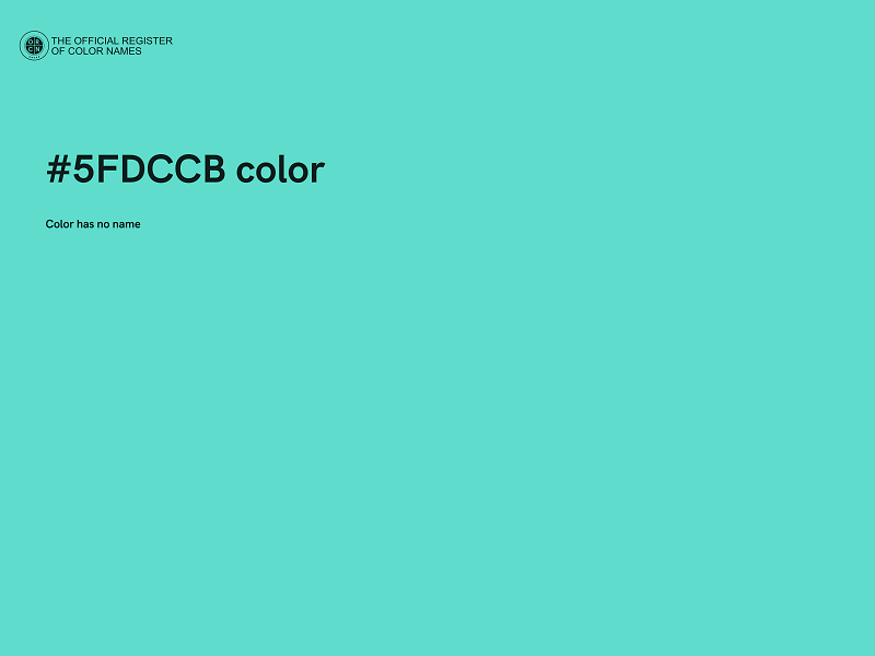 #5FDCCB color image