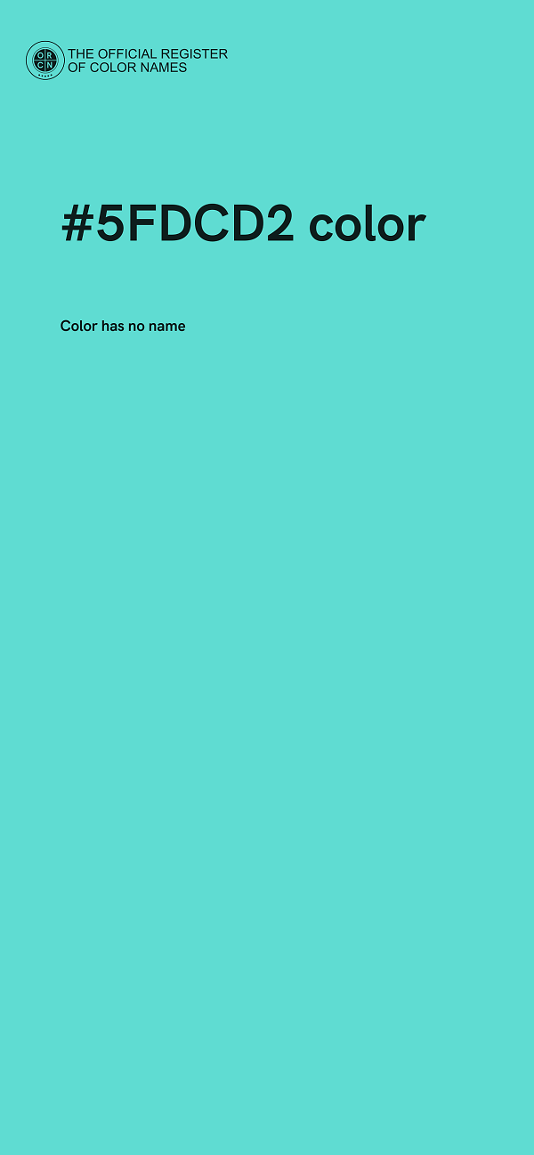 #5FDCD2 color image