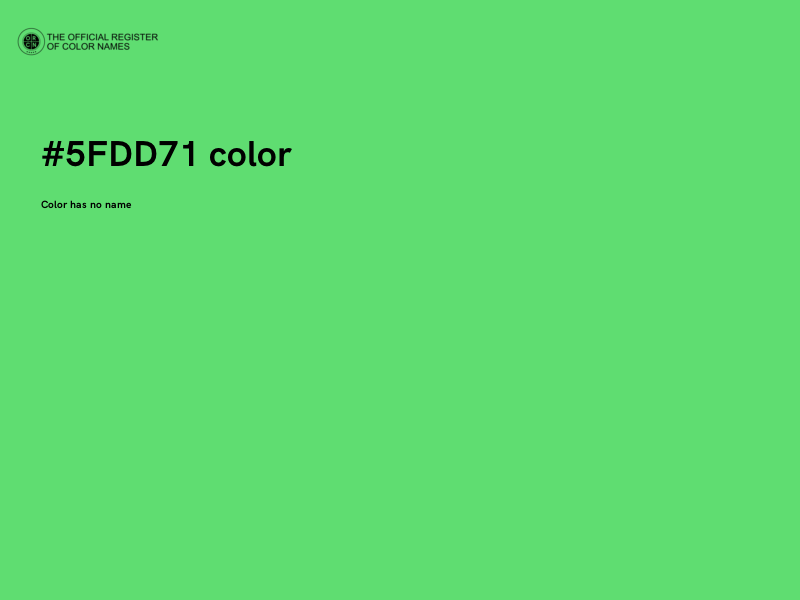#5FDD71 color image