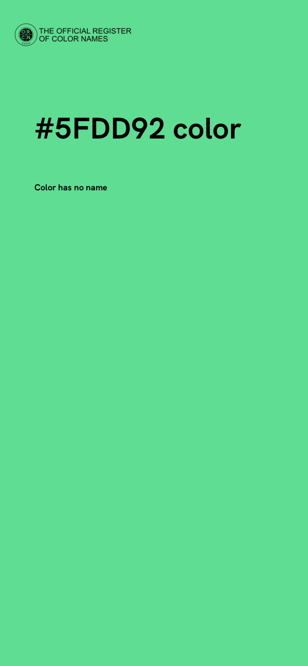 #5FDD92 color image