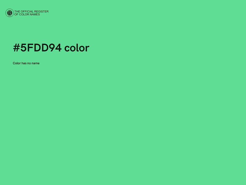 #5FDD94 color image