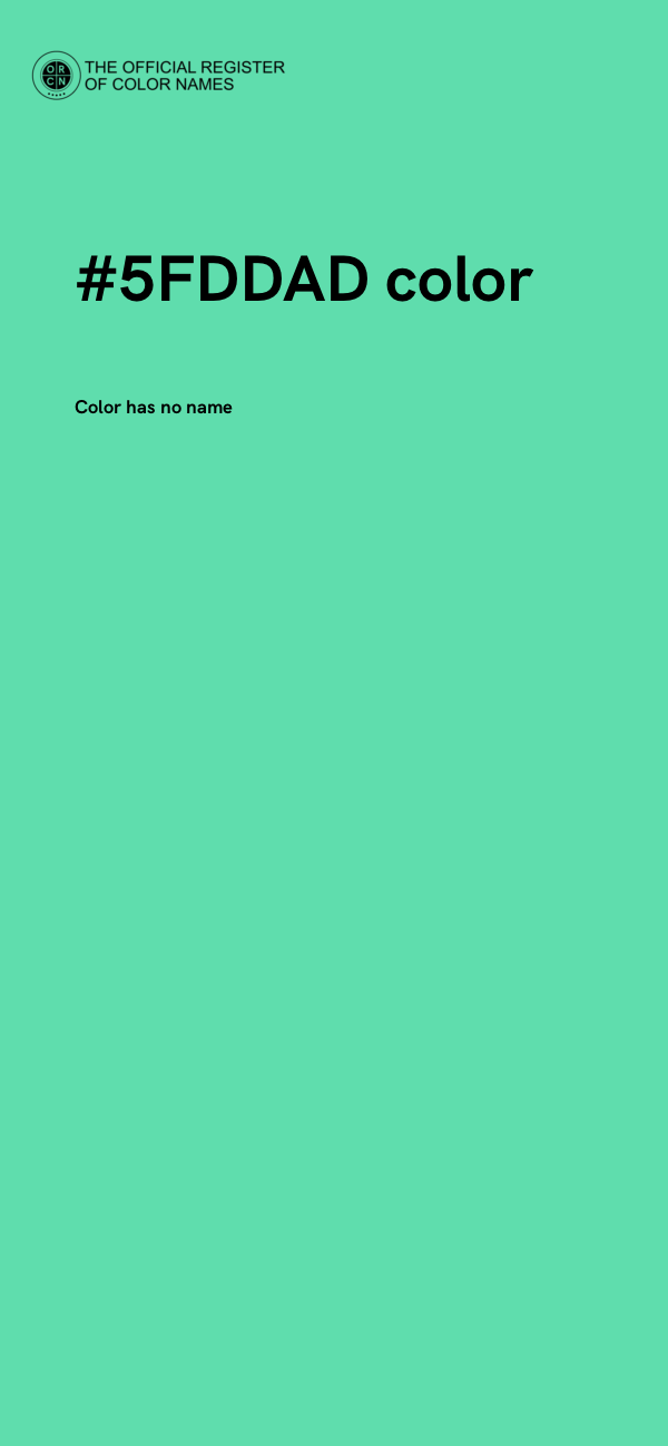 #5FDDAD color image
