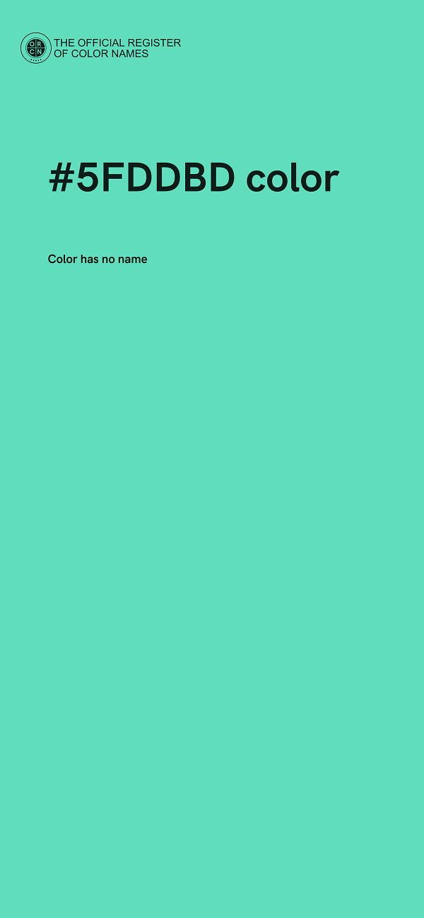 #5FDDBD color image