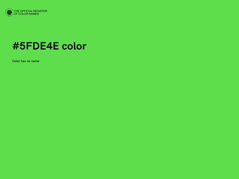 #5FDE4E color image