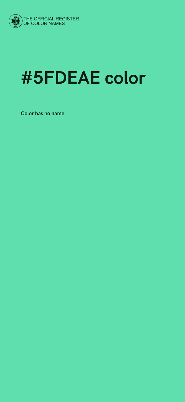 #5FDEAE color image