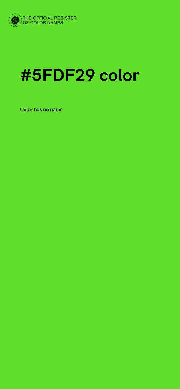 #5FDF29 color image