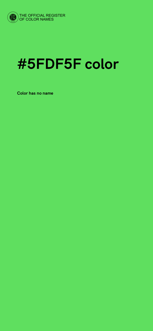 #5FDF5F color image