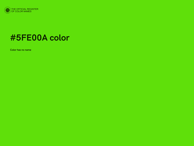 #5FE00A color image