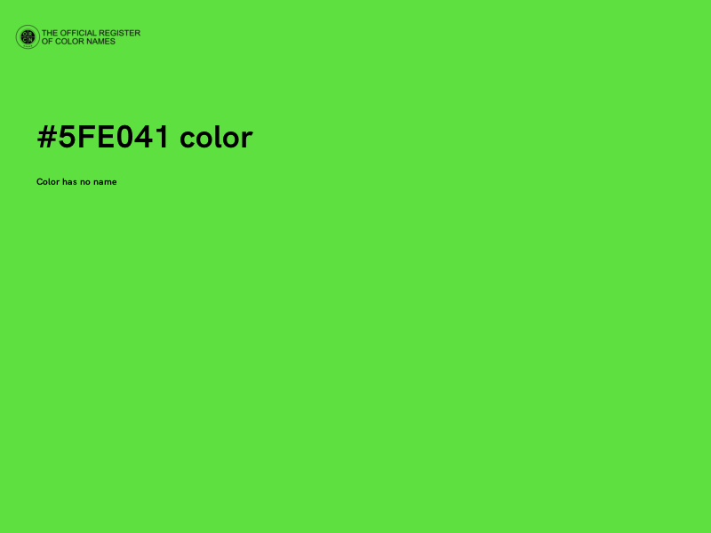 #5FE041 color image